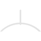 Ekena Millwork Archdale Architectural Grade PVC Gable Bracket, 108"W x 58 1/2"H x 2"D x 4"F, 13/12 Pitch GBP108X59X0204ARC00 - alternate 3